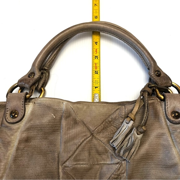 TOSCANI Made in Italy, Distressed Leather Satchel - Picture 14 of 15